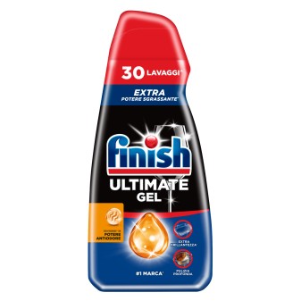 Finish Ultimate Gel Antiodore Detersivo Lavastoviglie 30 Lavaggi 540ml