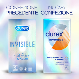 Preservativi Durex Invisible XL - Scatola 6 pezzi