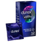 Preservativi Durex Lunga Durata ad Azione Ritardante e Forma Easy-On - Confezione da 12 Profilattici