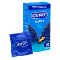 Preservativi Durex Jeans XL Extra Large con Forma Easy On - Confezione da 10 Profilattici