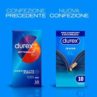 Preservativi Durex Settebello XL Extra Large da 10