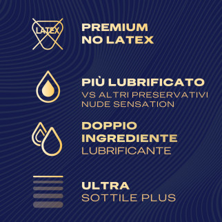 Preservativi Durex Nude Sensation Premium No Latex 6pz