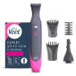 Veet Expert All In One Trimmer Rasoio Elettrico Waterproof Senza Fili per Bikini Viso e Corpo con 2 Testine e 3 Pettini Guida