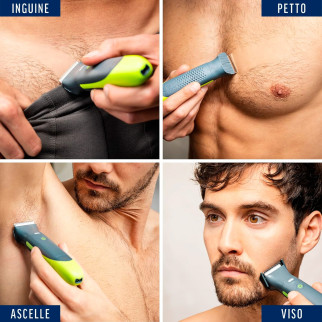 Veet Men Total Pro Intimate Trimmer Rasoio Elettrico Waterproof