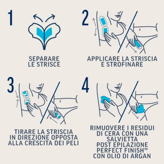 Veet Expert Strisce Depilatorie Gambe & Corpo per Pelli Sensibili