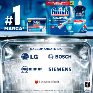 Finish Powerball Quantum Detersivo al Limone 56 Tabs