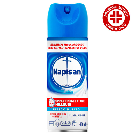 Napisan Spray Disinfettante Milleusi Fragranza Fresco Pulito 400ml