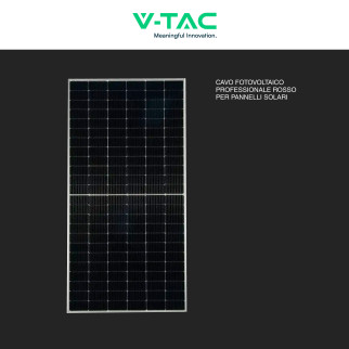 Cavo FV-10 Rosso per Pannelli Solari Fotovoltaici V-Tac