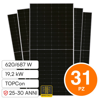 V-Tac Pannelli Fotovoltaici 620W STC 687W BNPI TopCon IP68