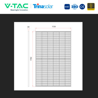 V-Tac Pannelli Fotovoltaici 445W STC 493W BNPI TopCon IP68