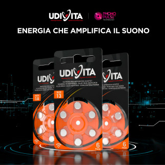 Udivita Batterie Protesi Acustiche Misura 13 Blister da 6