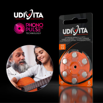 Udivita Batterie Protesi Acustiche Misura 13 Blister da 6