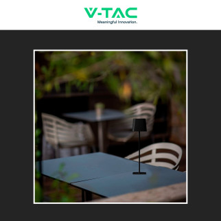 V-Tac VT-10116-W Lampada LED da Tavolo 5W 3in1 Ricaricabile