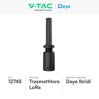 V-Tac Deye Wallbox Intelligente 7kW / 22kW IP66 + Trasmettitore