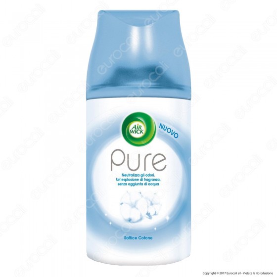 Air Wick Pure Freshmatic Soffice Cotone - Ricarica Spray da 250ml Air Wick Pure Freshmatic Soffice Cotone - Ricarica Spray da 250ml
