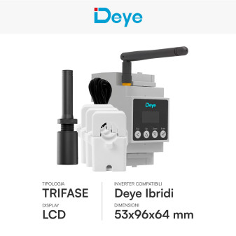 V-Tac Deye Wallbox Intelligente 7kW / 22kW + Misuratore + Antenna LoRa
