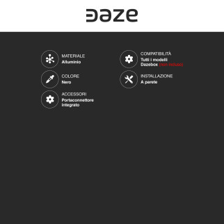 Supporto da Parete con Portaconnettore Integrato Daze per Dazebox
