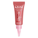 NYX Professional Makeup Lid Lingerie Metallic Ombretto Cremoso Super Pigmentato 24H Colore 04 Risky Rosè - Flacone da 6ml