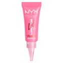 NYX Professional Makeup Lid Lingerie Metallic Ombretto Cremoso Super Pigmentato 24H Colore 08 Push Up Pink - Flacone da 6ml