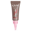 NYX Professional Makeup Lid Lingerie Metallic Ombretto Cremoso Super Pigmentato 24H Colore 07 Granite Grind - Flacone da 6ml