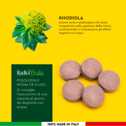 RadiciVitalia Rhodiola Rosea Forte Integratore Buon Umore 60 Compresse