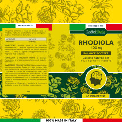 RadiciVitalia Rhodiola Rosea Forte Integratore Buon Umore 60 Compresse
