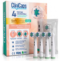 Testine Spazzolino Elettrico CliniCaps SoftSense Vital per Gengive Sensibili Compatibili Oral-B - Confezione da 4 Testine