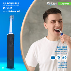 CliniCaps AngleAct Testine Spazzolino Elettrico Setole Angolate