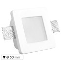 Portafaretto Quadrato da Incasso in Gesso e Plexiglass per Lampadine GU10 e GU5.3 - ART41
