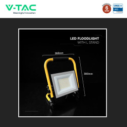 V-Tac VT-44049 Faro LED CREE da Cantiere 50W SMD IP65