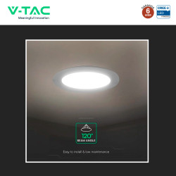 V-Tac VT-61006CCT Mini Pannello LED SMD Rotondo 6W CREE CCT