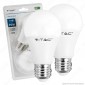 V-Tac VT-2111 Duo Pack Confezione 2 Lampadine LED E27 11W Bulb A60 - SKU 7297 / 7298 / 7299