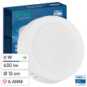 V-Tac VT-60006CCT Mini Pannello LED SMD Rotondo 6W Chip CREE Changing Color CCT a Superficie - SKU 78706