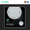 V-Tac VT-60006CCT Mini Pannello LED SMD Rotondo 6W Chip CREE CCT