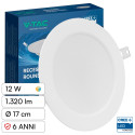 V-Tac VT-61012CCT Mini Pannello LED SMD Rotondo 12W Chip CREE Changing Color CCT a Incasso - SKU 78616