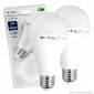 V-Tac VT-2117 Duo Pack Confezione 2 Lampadine LED E27 15W Bulb A65 - SKU 7300 / 7301 / 7302