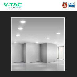 V-Tac VT-61018CCT Mini Pannello LED SMD Rotondo 18W Chip CREE CCT