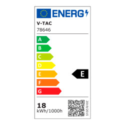 V-Tac VT-61018CCT Mini Pannello LED SMD Rotondo 18W Chip CREE CCT