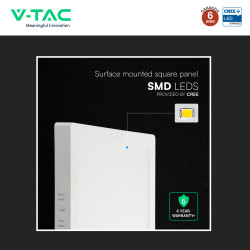V-Tac VT-61018CCT Mini Pannello LED SMD Quadrato 18W Chip CREE CCT
