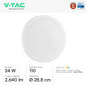 V-Tac VT-60024CCT Mini Pannello LED SMD Rotondo 24W Chip CREE CCT