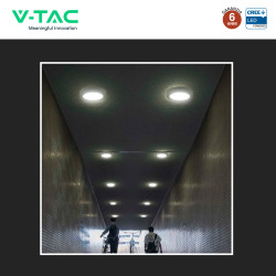 V-Tac VT-60024CCT Mini Pannello LED SMD Rotondo 24W Chip CREE CCT