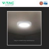 V-Tac VT-60024CCT Mini Pannello LED SMD Rotondo 24W Chip CREE CCT