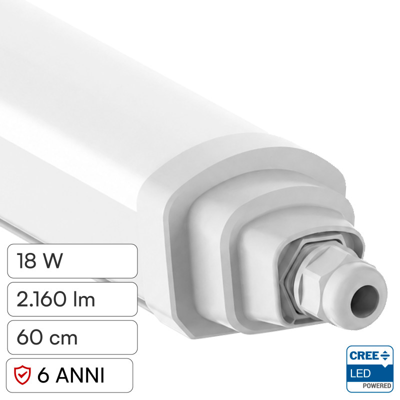 V-Tac VT-12017 Tubo LED Lineare 18W SMD Chip CREE Linkabile IP65
