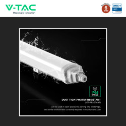 V-Tac VT-12017 Tubo LED Lineare 18W SMD Chip CREE Linkabile IP65