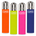 Clipper Micro Accendino a Pietrina Piccolo Ricaricabile con Fantasia Solid Mix Brand - Serie da 4 Accendini