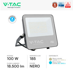 V-Tac VT-44105 Faro LED 100W SMD Chip CREE IP65 Serie Super Bright