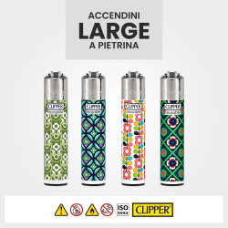 Clipper Large Accendino a Pietrina Retrospring 48 Accendini