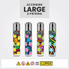 Clipper Large Accendino a Pietrina Flow Grass 48 Accendini