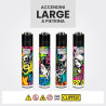 Clipper Large Accendino a Pietrina Graffiti Glow 4 Accendini