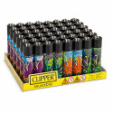 Clipper Large Accendino a Pietrina Grande Ricaricabile con Fantasia 420 Acid Dream - Box da 48 Accendini